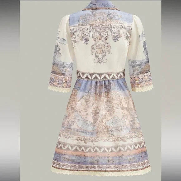 NWT Commense Elegant Cream Women's Dress Size large - Picture 2 of 6